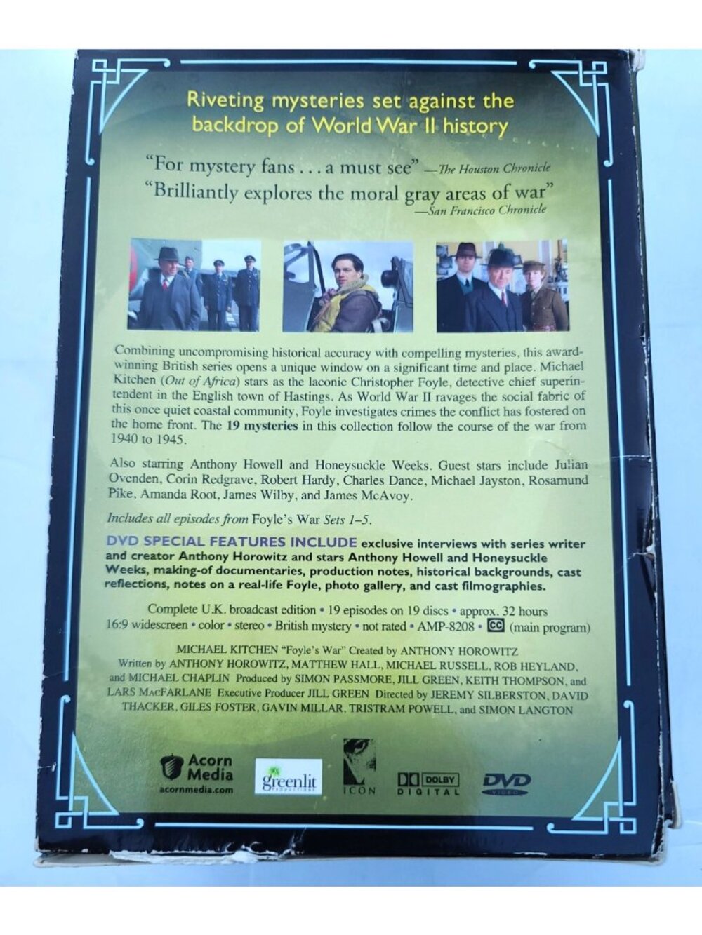 Acorn Media Foyle's War Complete Sets 1 - 5  & Set 6 Acorn DVD Michael Kitchen - Picture 4 of 8